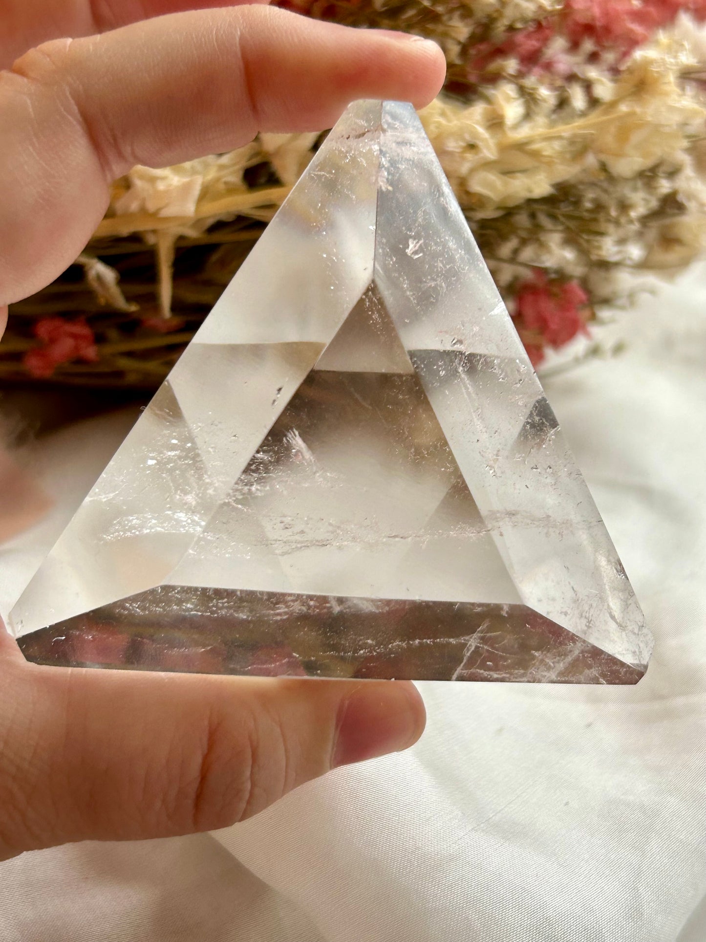 Clear Quartz triangle