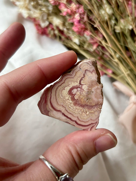 Rhodochrosite slice