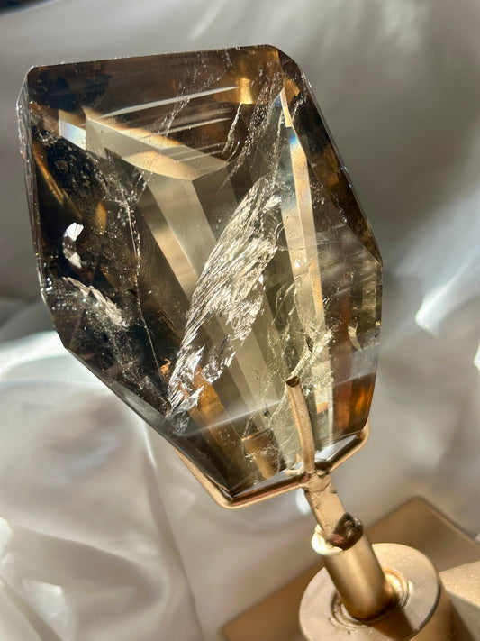 Statement Smokey Citrine with spinning base