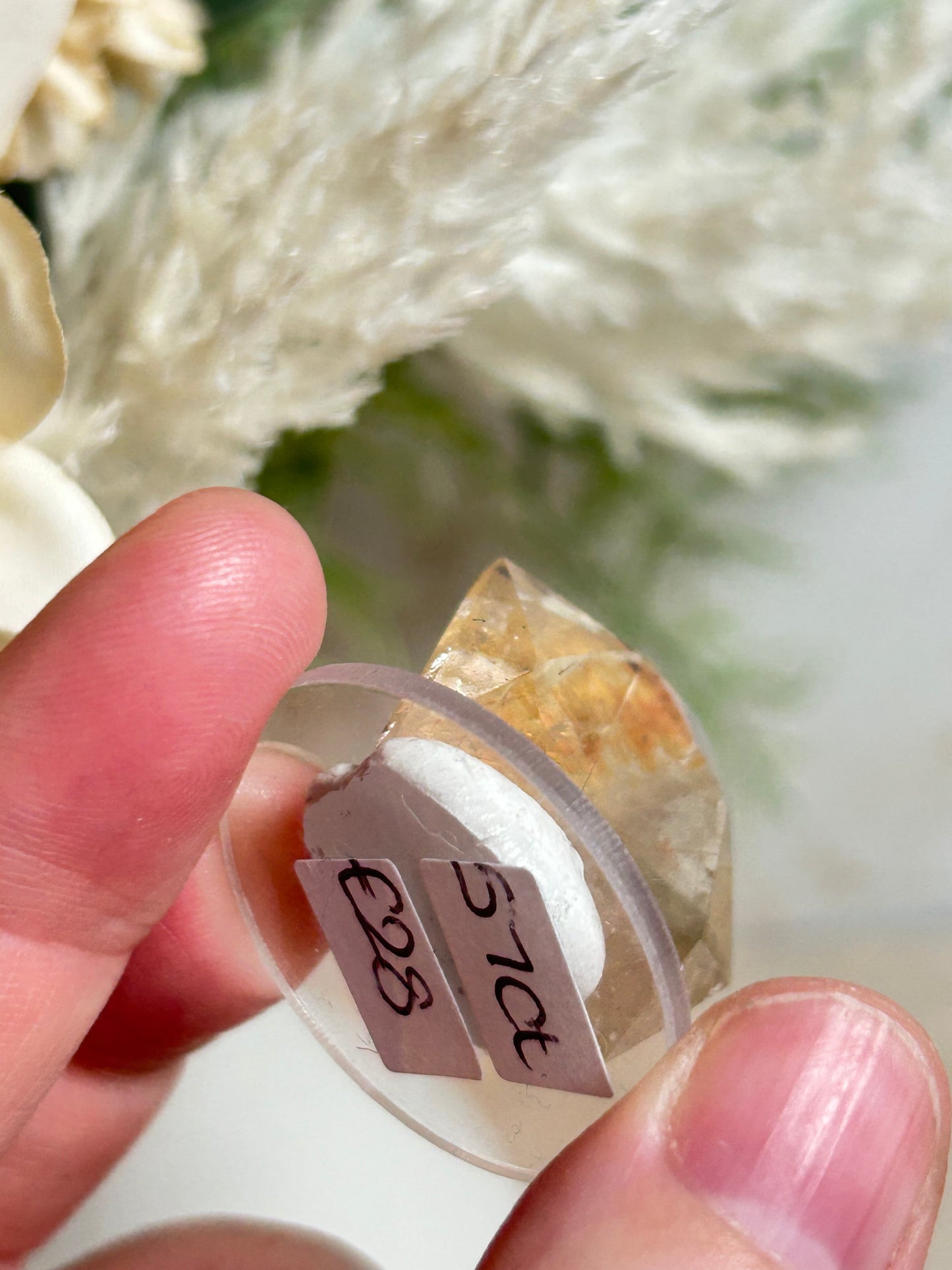 57 Carat Faceted Citrine cab – Golden Clarity With Natural Rutile Inclusions