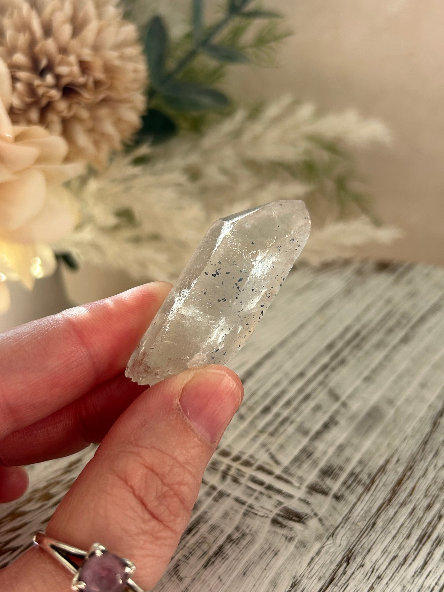 Anatase / Hematite Included Quartz Point