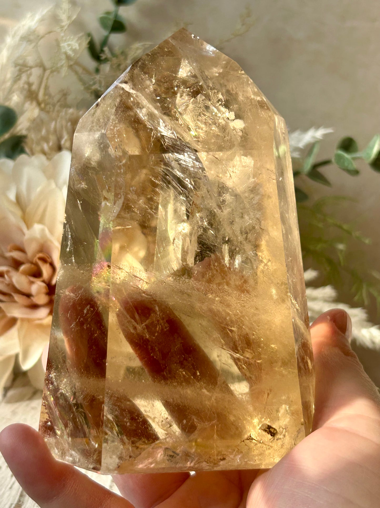 Citrine Statement Tower – Manifestation & Abundance