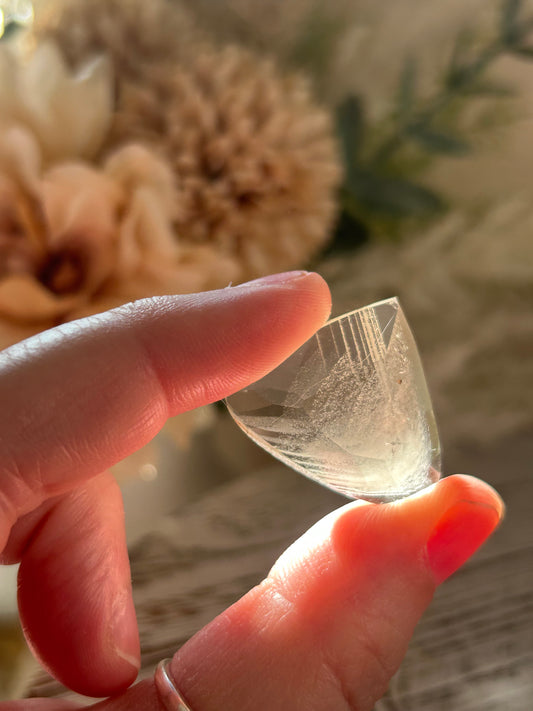 43 Carat Faceted Citrine cab – Golden Clarity With Natural Inclusions