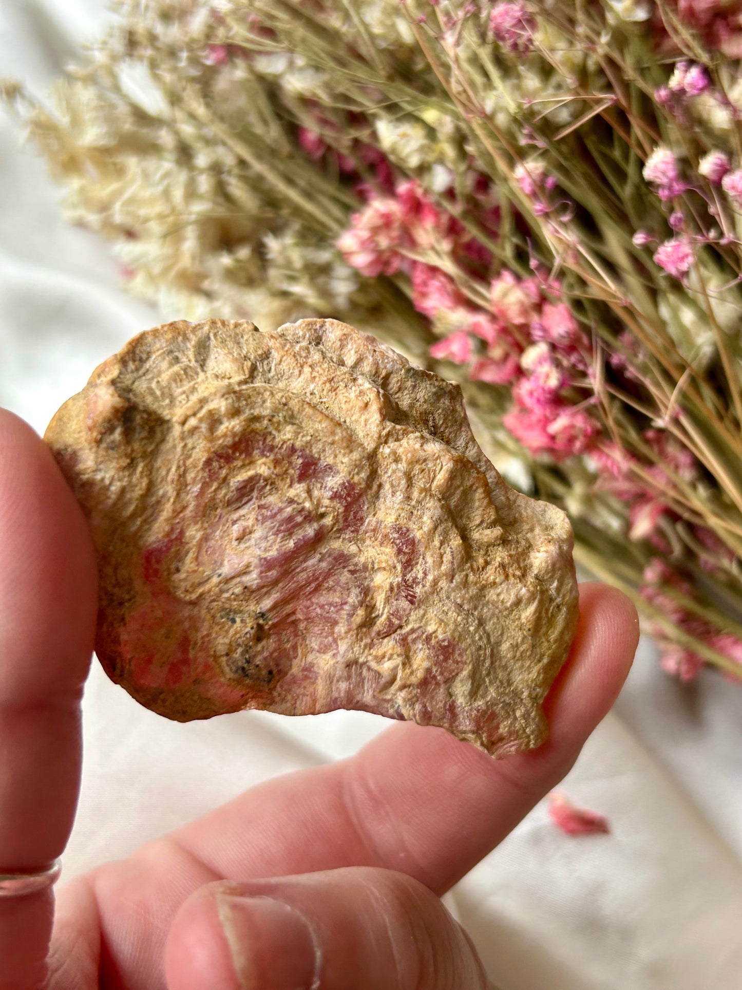 Rhodochrosite slice