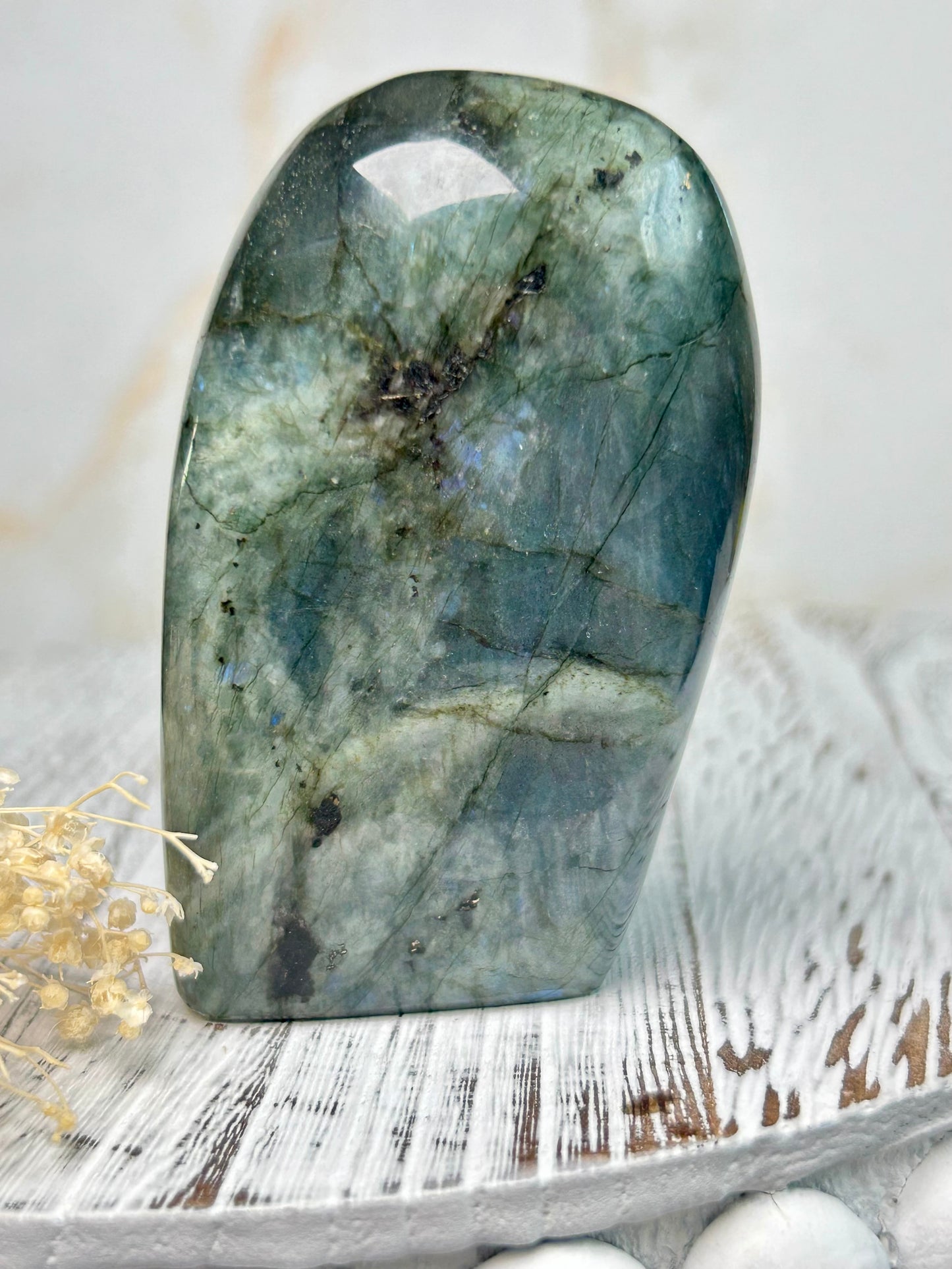 Blue Flash Labradorite Freeform | Intuition & Transformation Stone