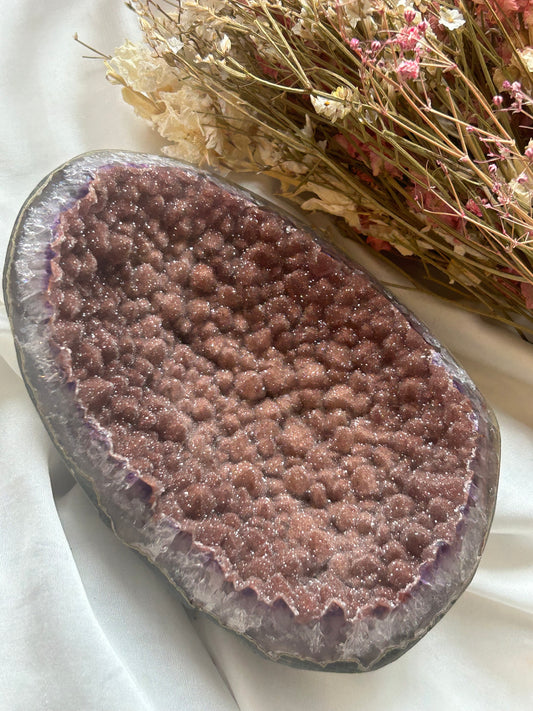 Sugar Rainbow Amethyst geode