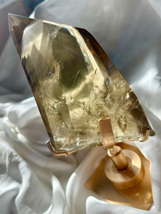Statement Smokey Citrine with spinning stand
