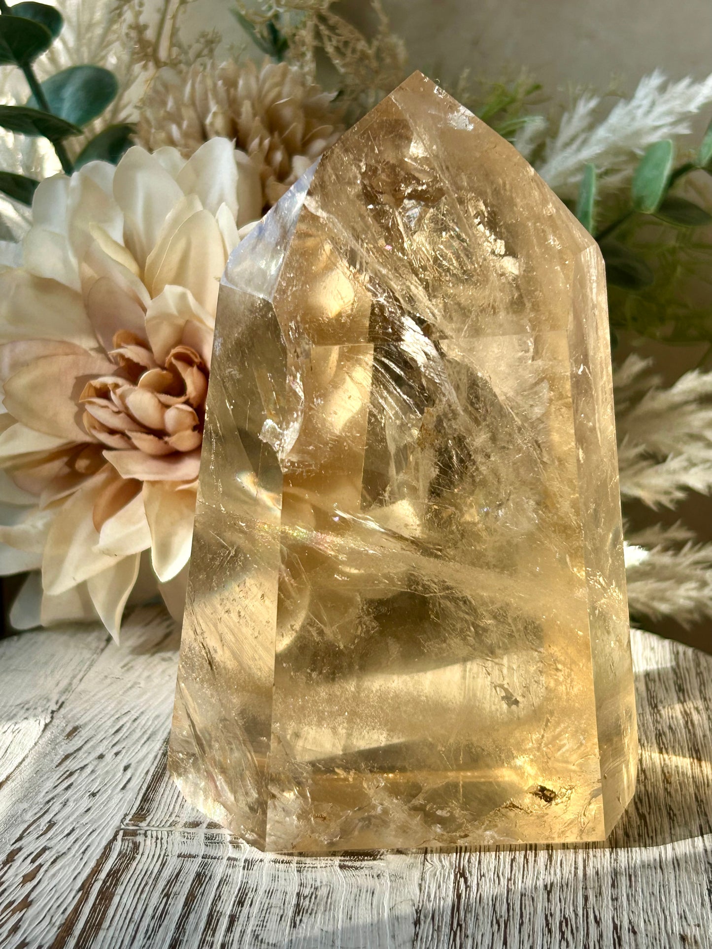 Citrine Statement Tower – Manifestation & Abundance