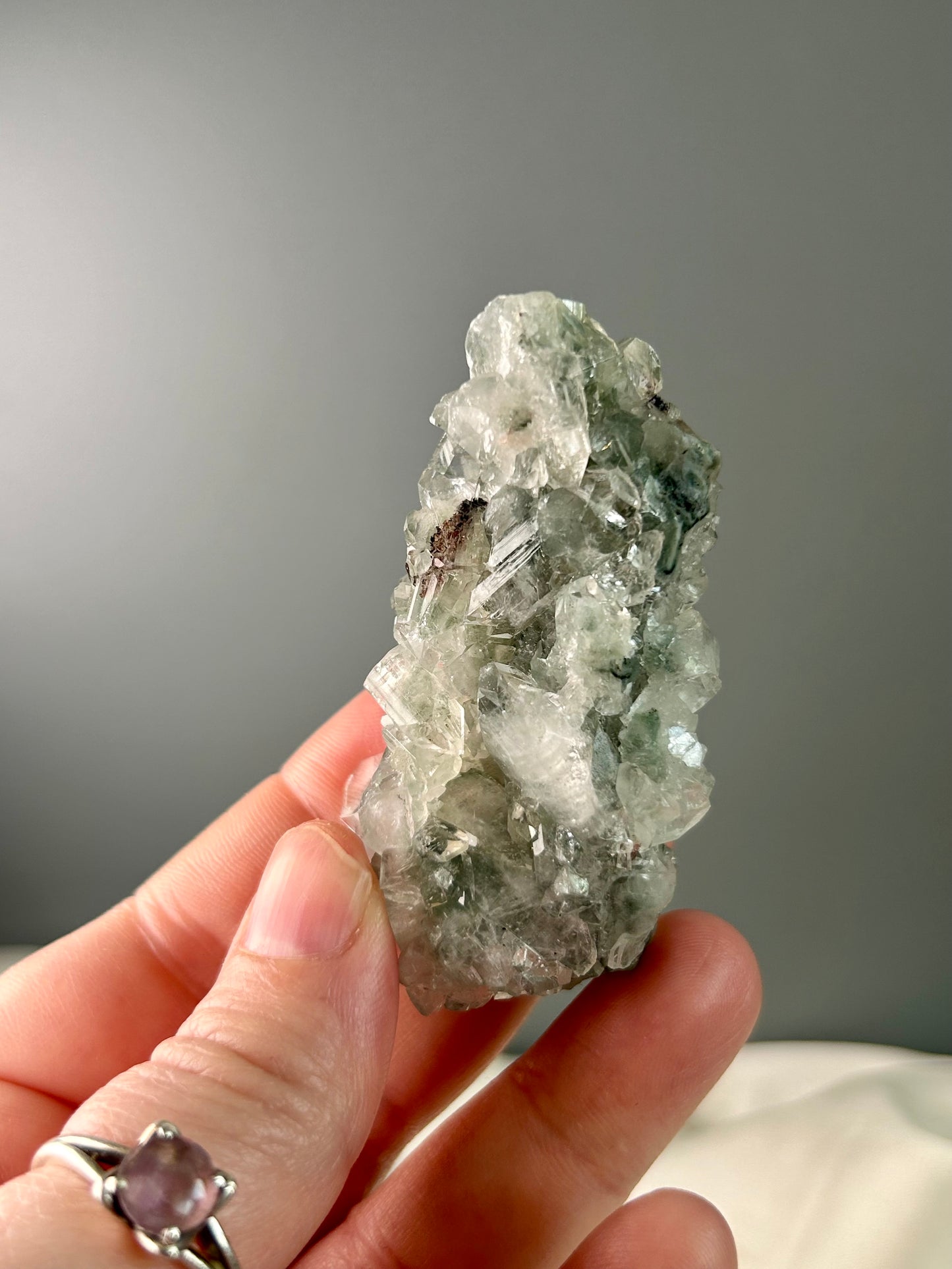 Apophyllite Stalactite • High-Grade Clear Apophyllite Cluster • Sparkling Formation • Natural Mineral Specimen