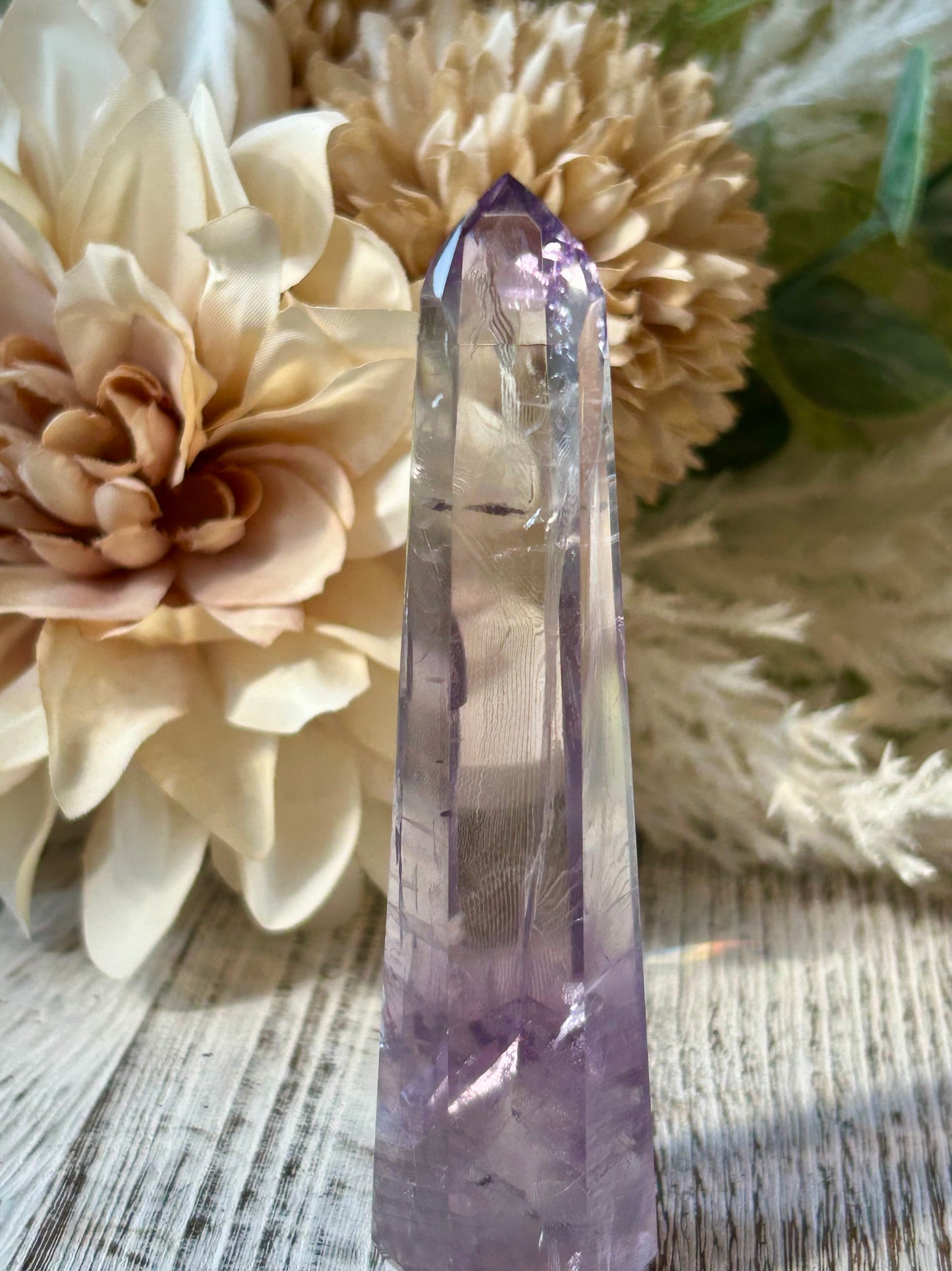 Royal Amethyst Towers — Polished Points — Phantom Inclusion