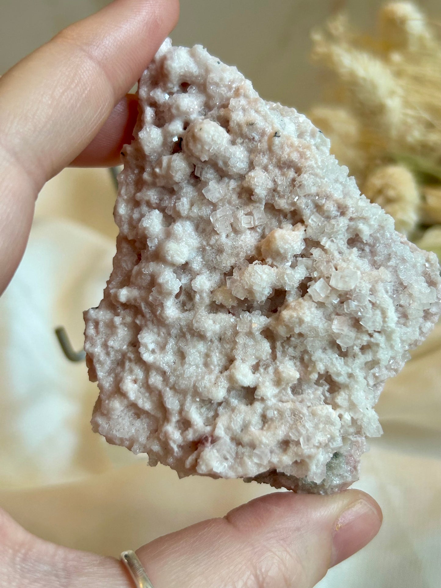 Pink Halite Crystal | Natural Pink Halite Mineral Specimen