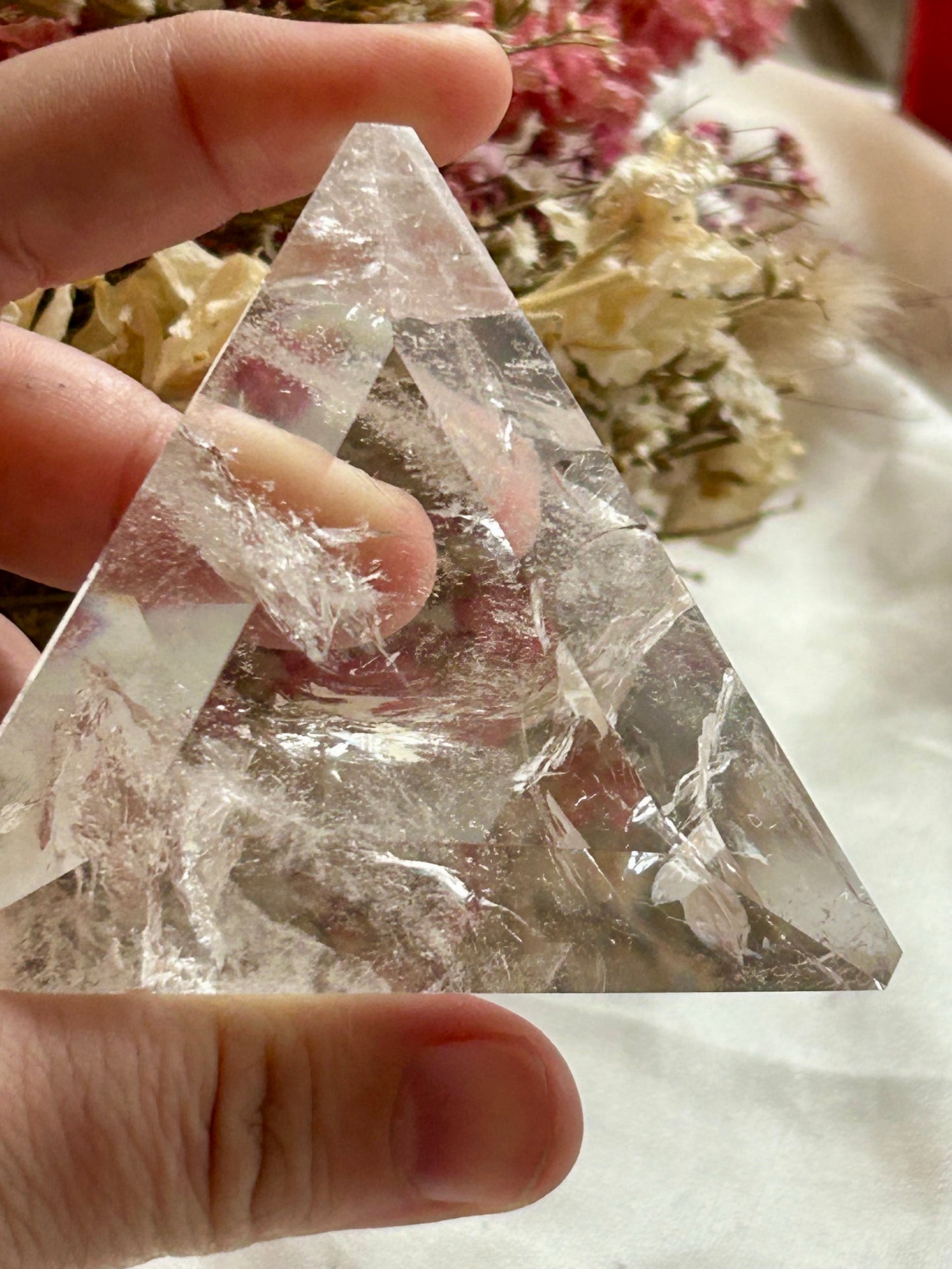 Clear Quartz triangle