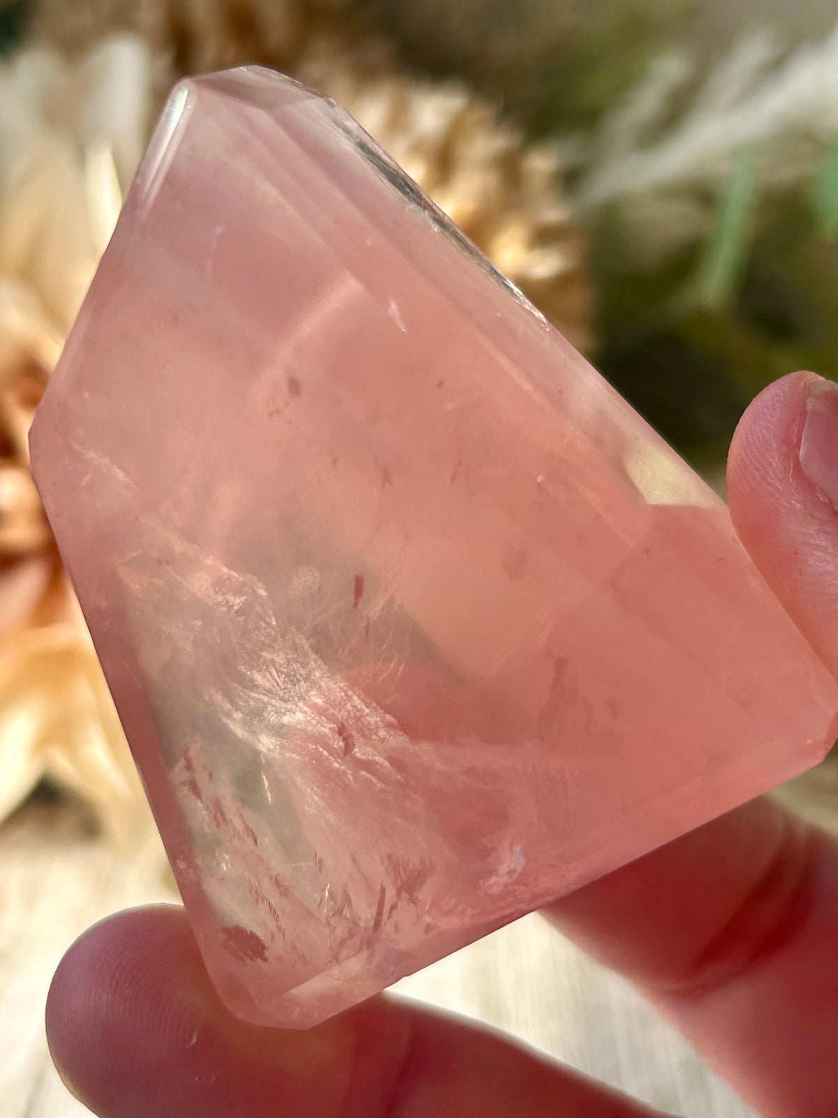 High Grade Bubblegum Pink Rose Quartz Freeform