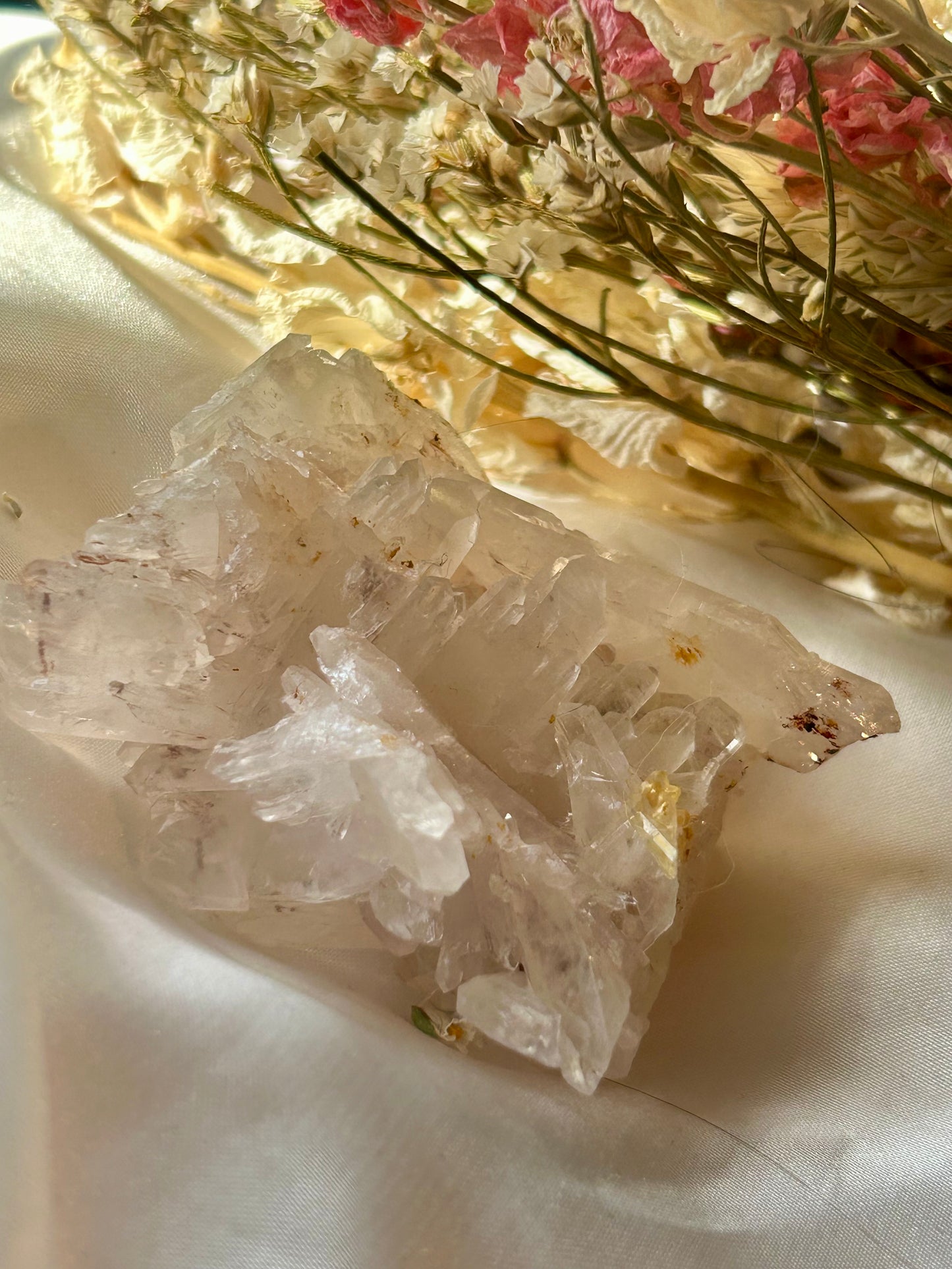 Sacred Pink Lemurian / tabular Quartz