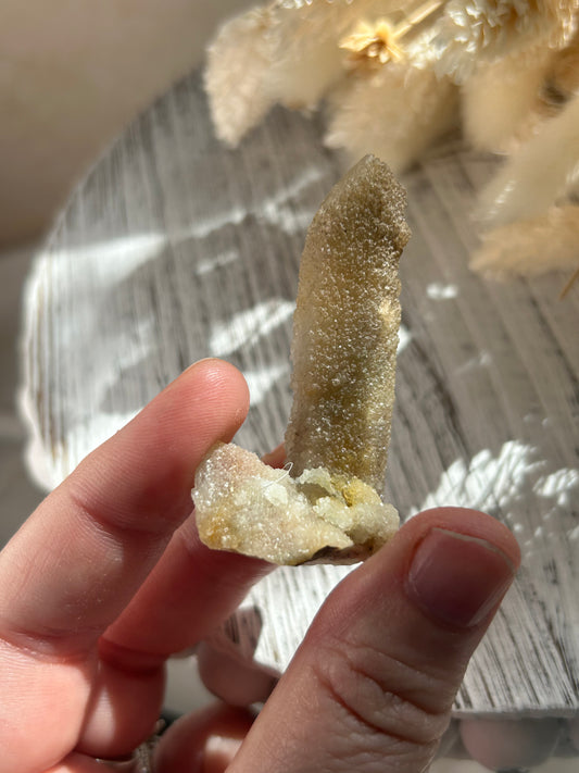 Witches Fingers Spirit Quartz – rare textured crystal cluster from South Africa, protective energy stone for grounding and transformation