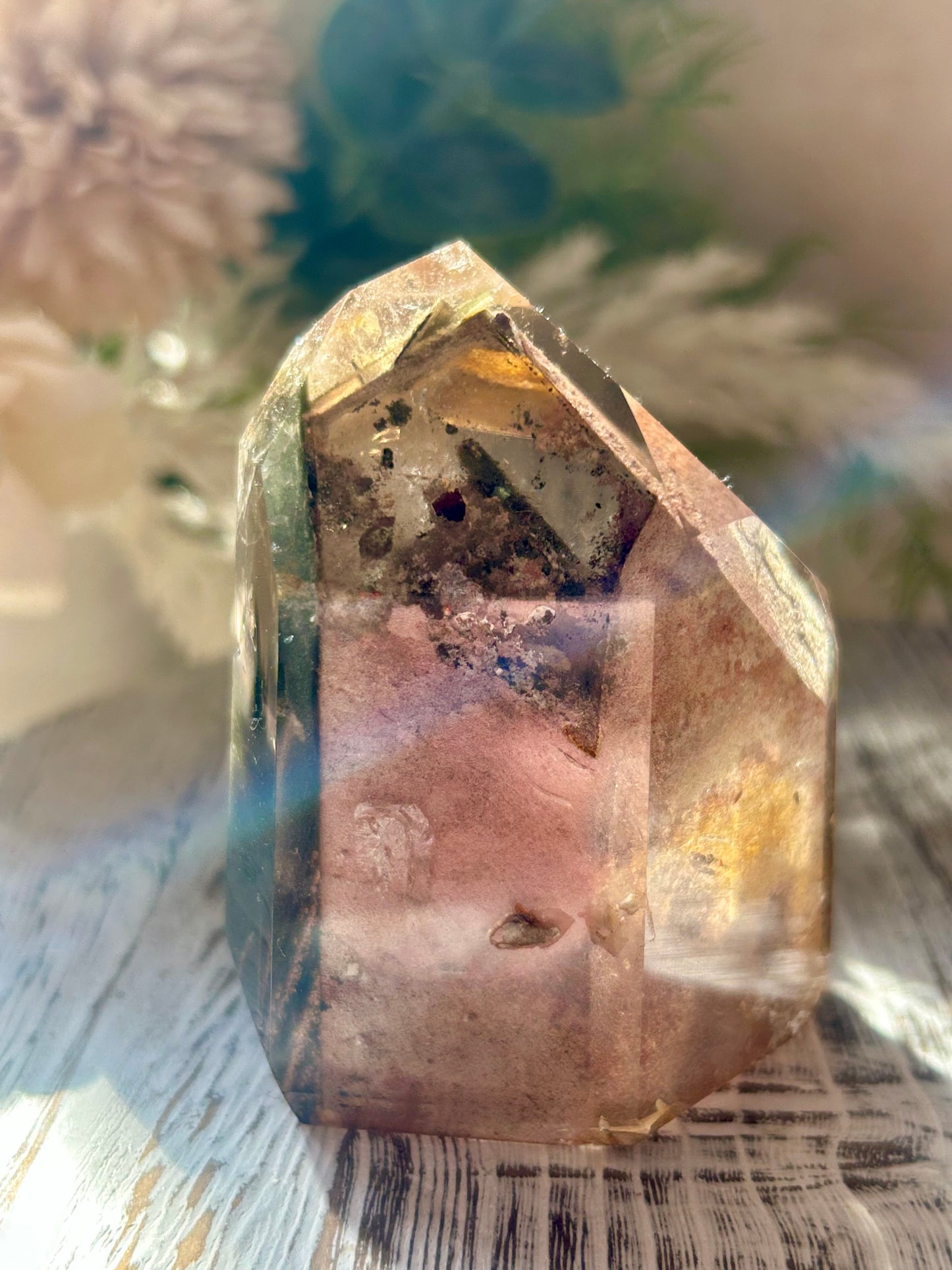Inclusion Quartz Tower | Natural Quartz with Mineral Inclusions