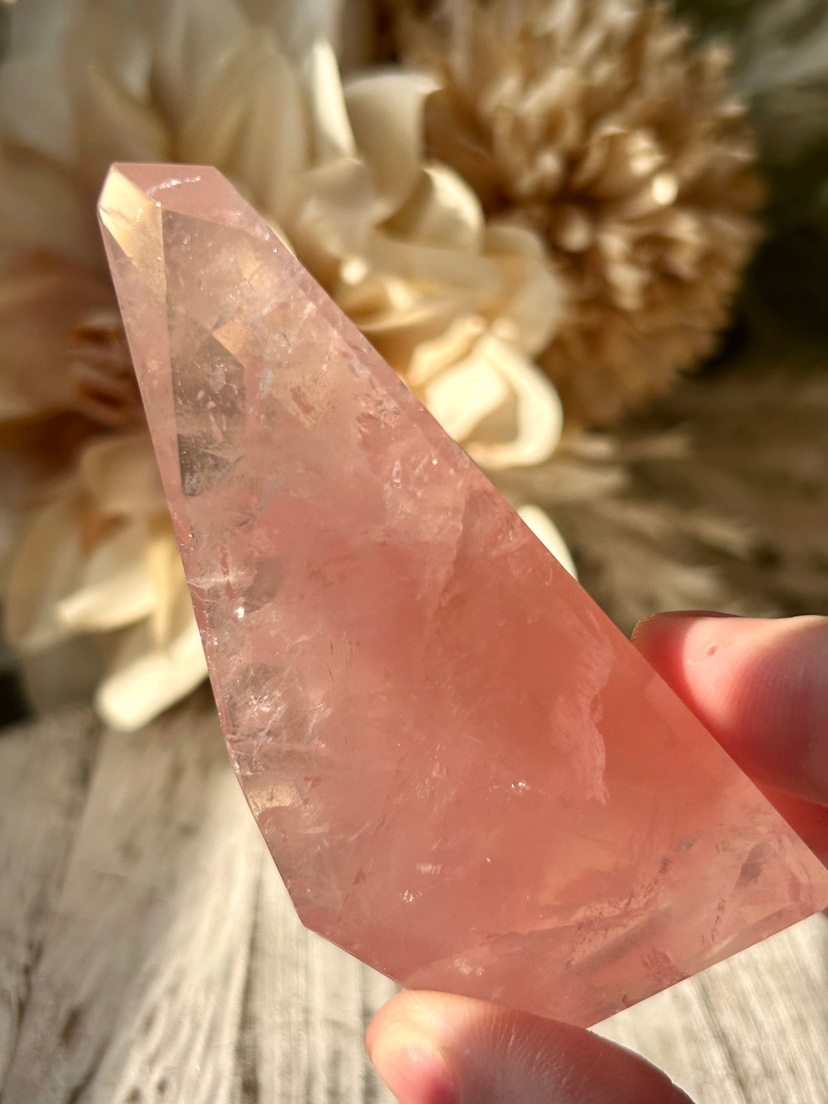 High Grade Bubblegum Pink Rose Quartz Freeform