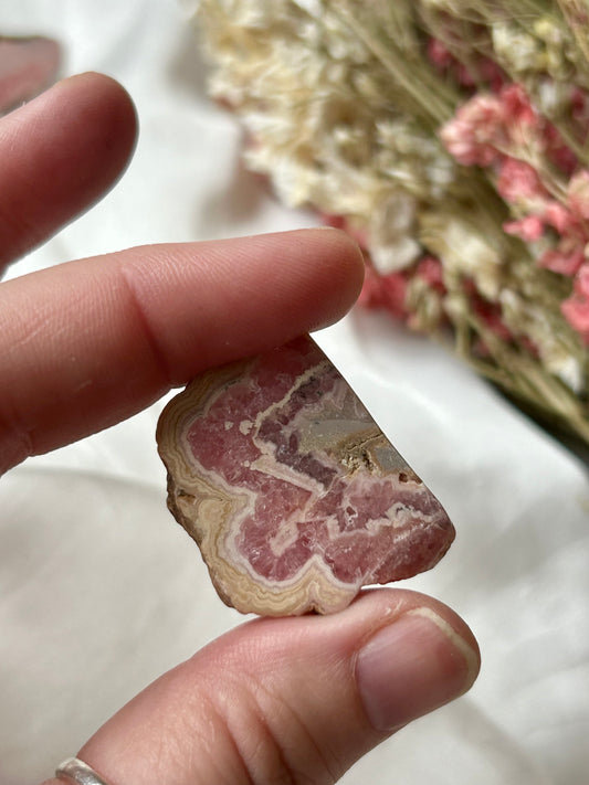 Rhodochrosite slice