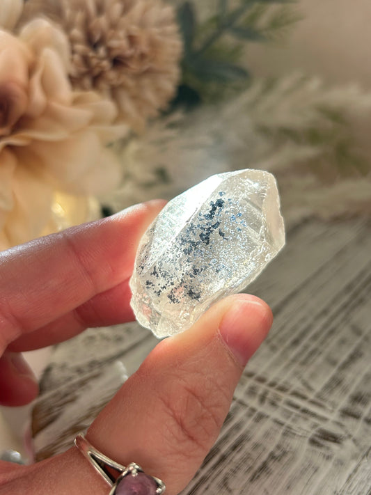 Anatase / Hematite Included Quartz Point