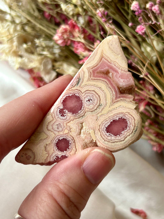 Rhodochrosite slice