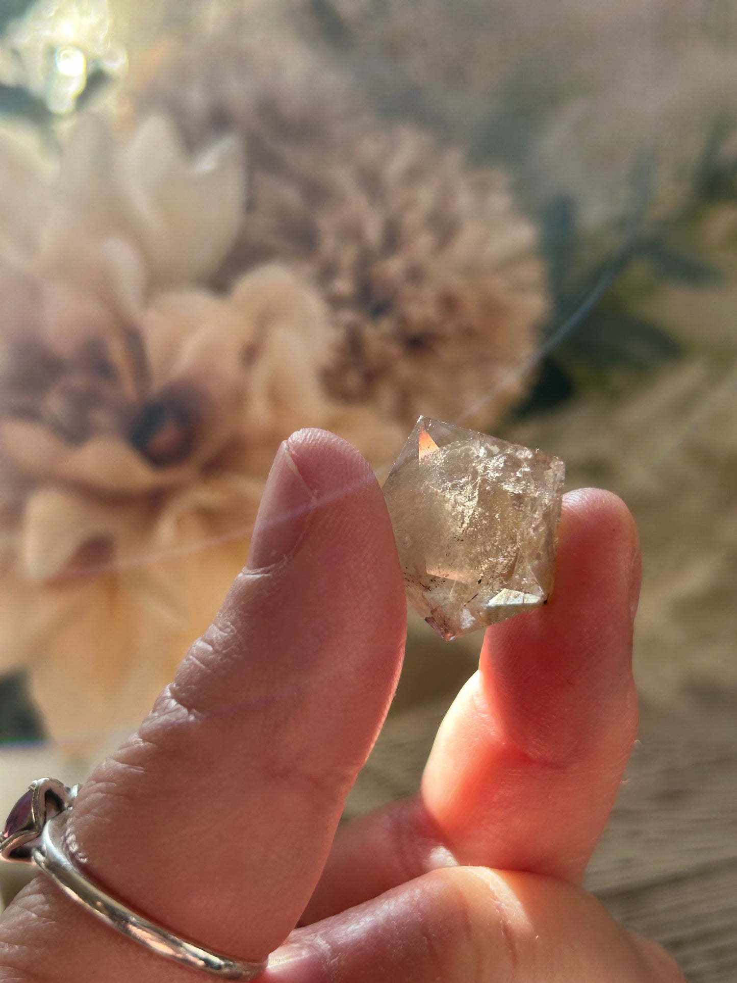 17 Carat Faceted Citrine cab – Golden Clarity With Natural Inclusions