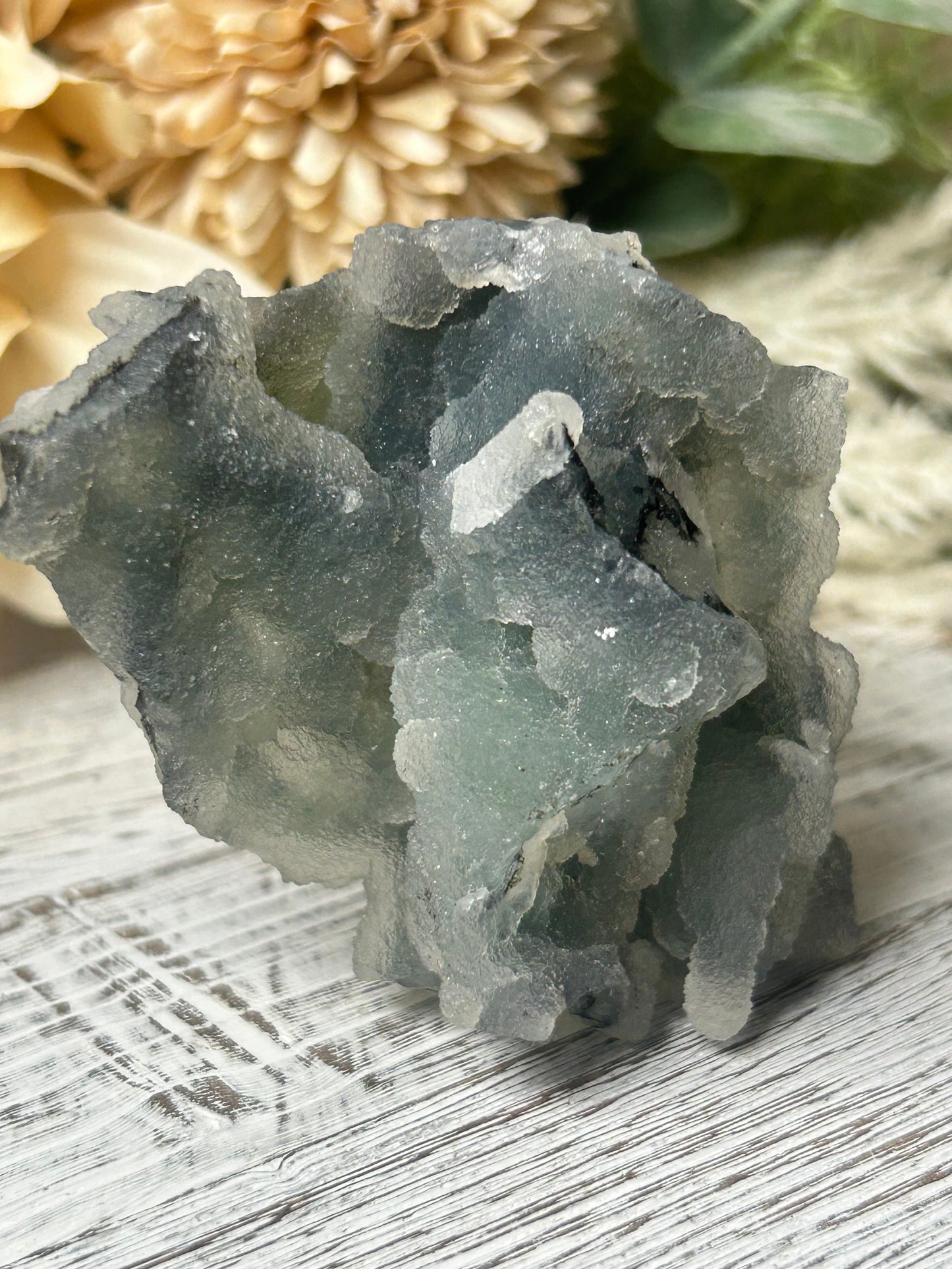 Grey Chalcedony Cluster – Grey Botryoidal Formation