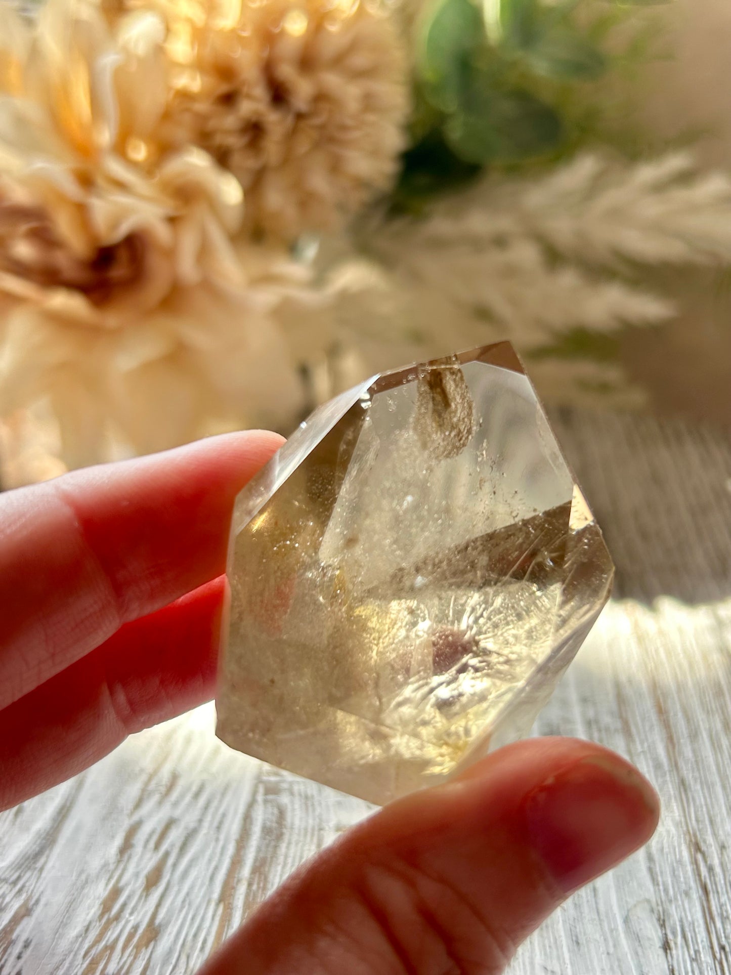 Citrine Tower – Golden  Point with Wispy Inclusions