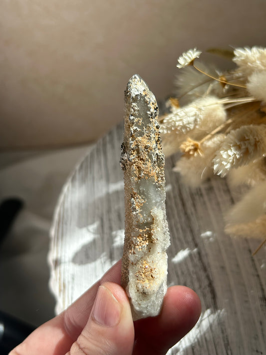 Witches Fingers Spirit Quartz – rare textured crystal cluster from South Africa, protective energy stone for grounding and transformation