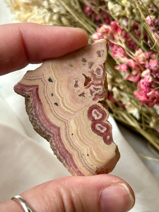 Rhodochrosite slice