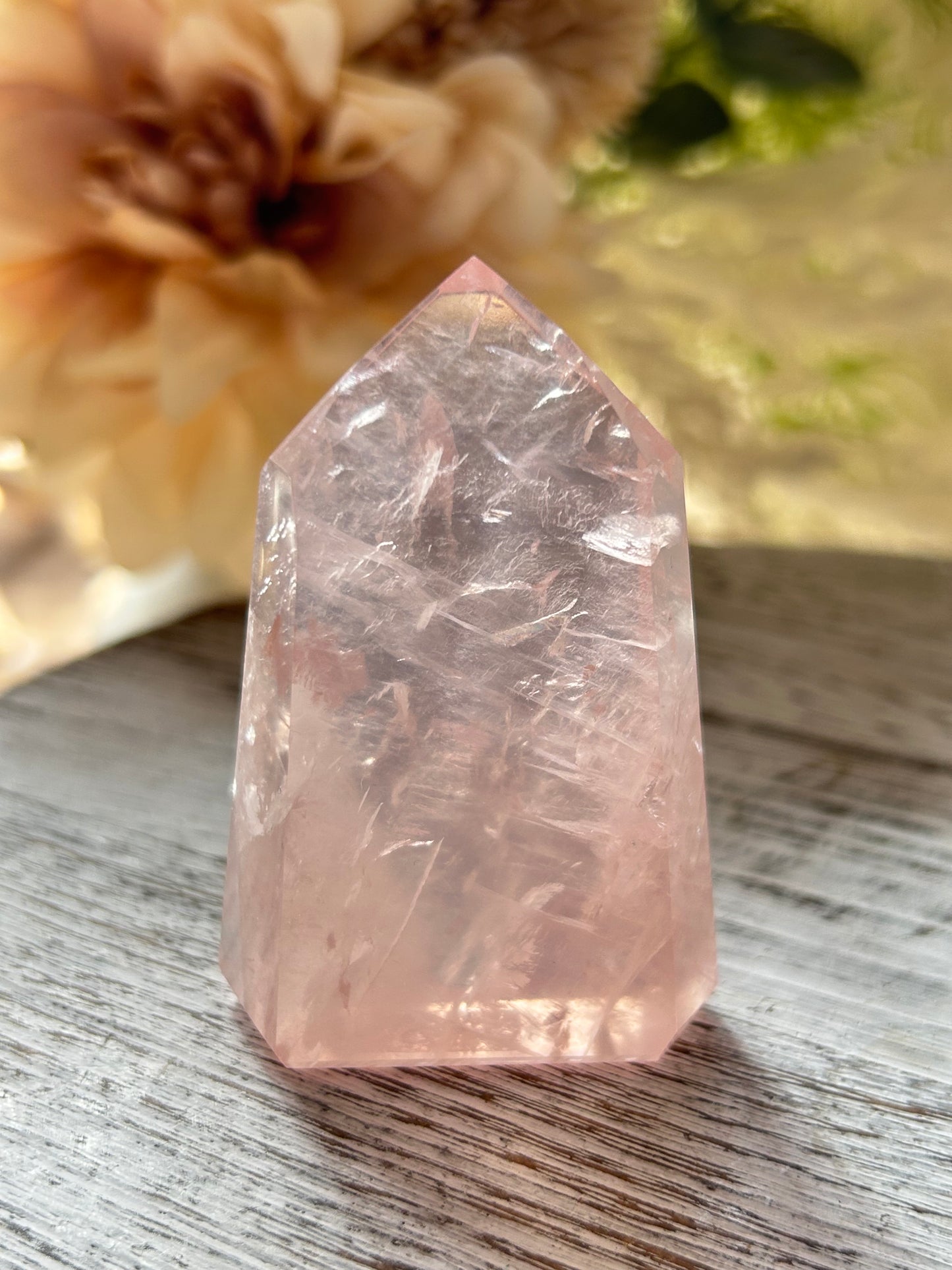 Rose Quartz Tower – Soft Pink Quartz for Love & Calm