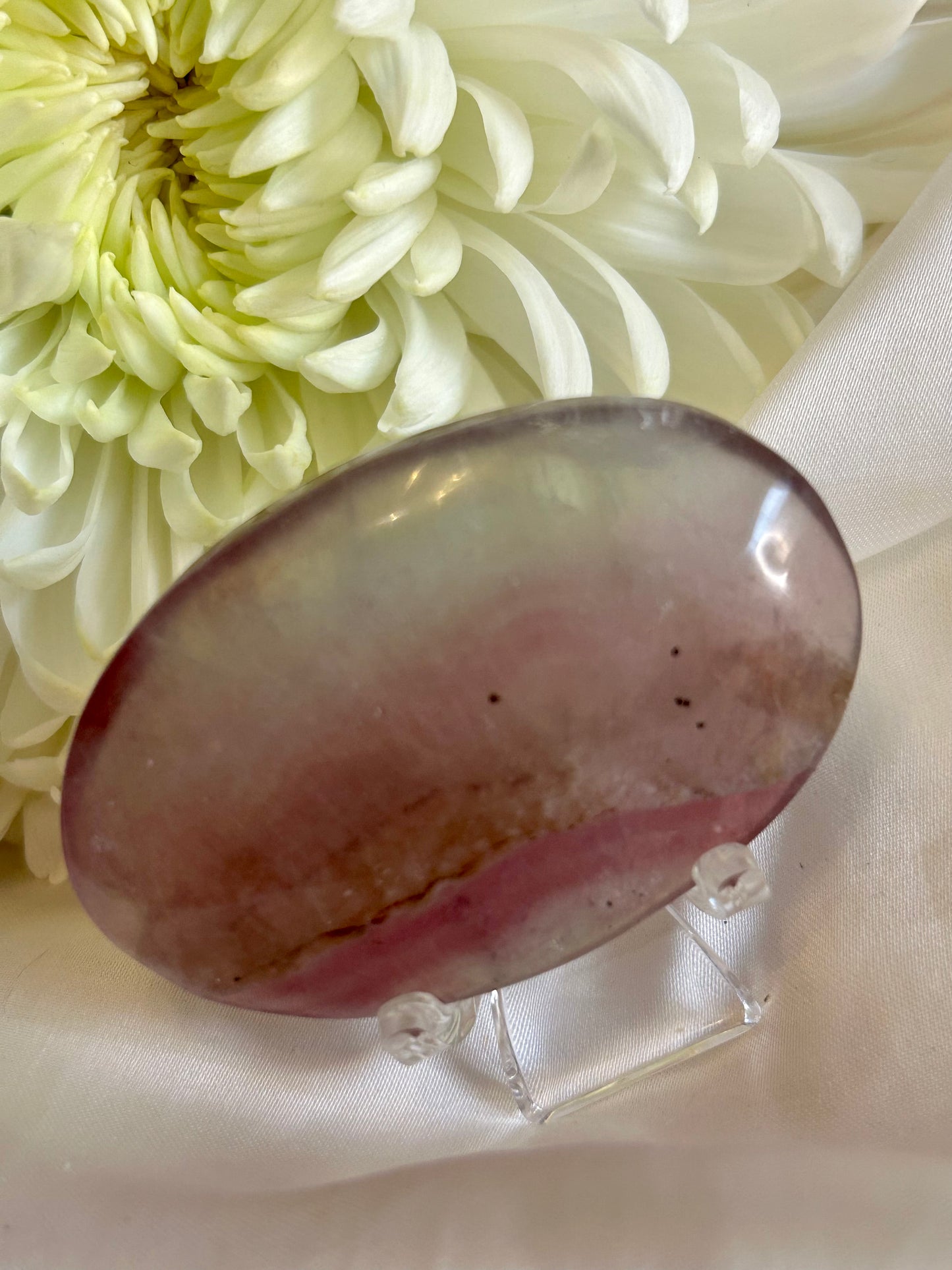 Candy Fluorite palm stone