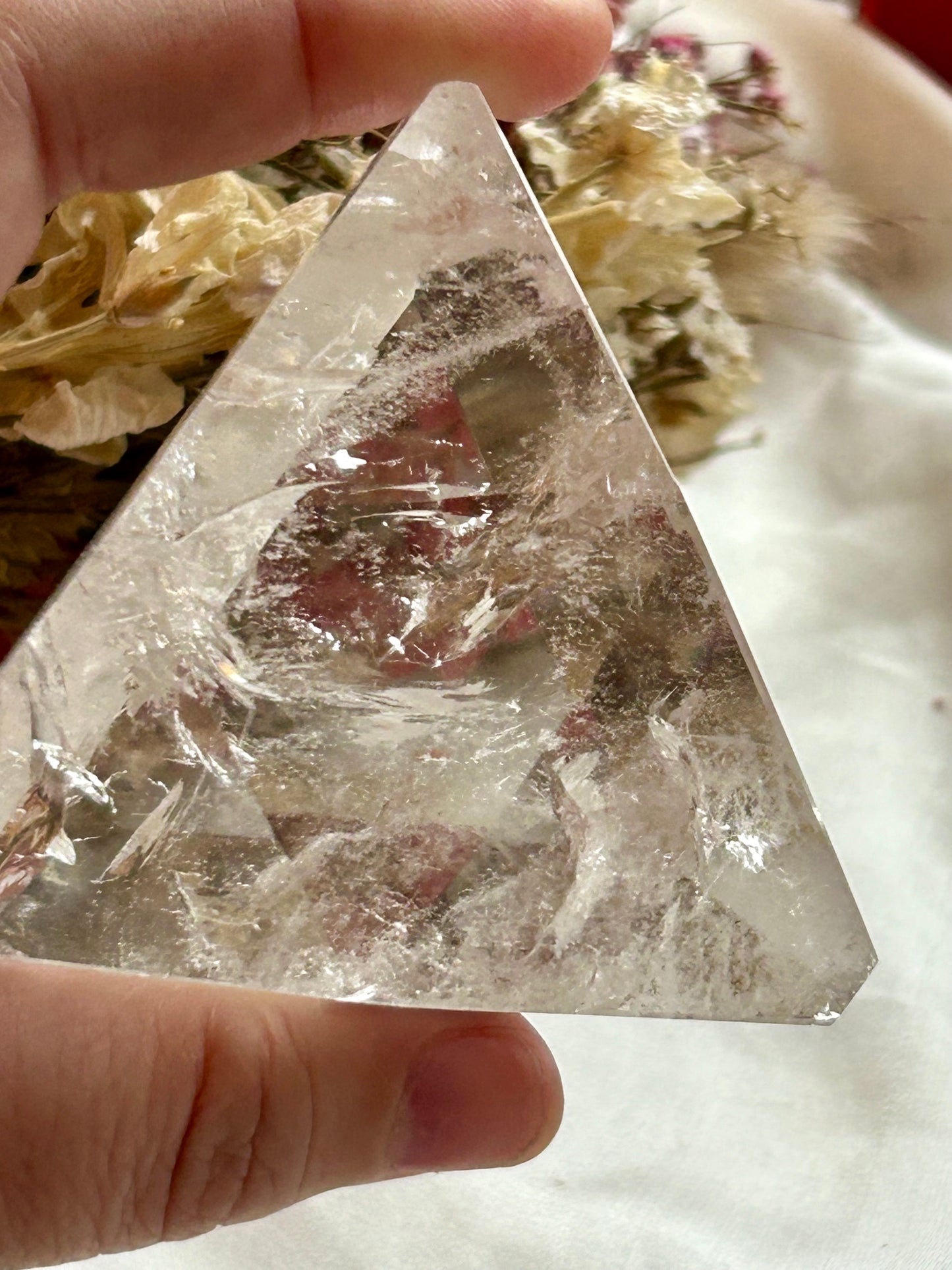 Clear Quartz triangle