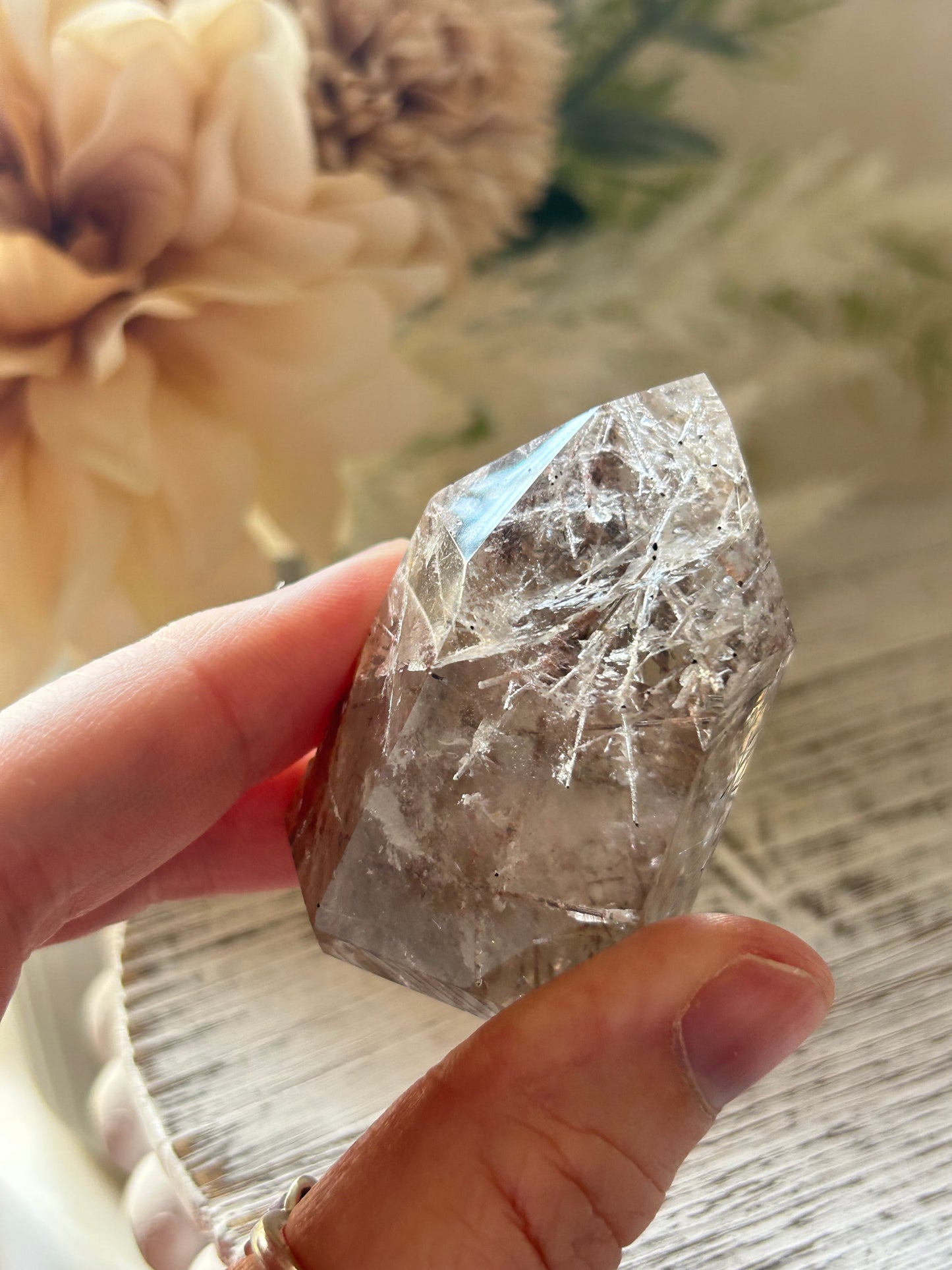 Citrine Rutile Tower – Golden Threads of Light