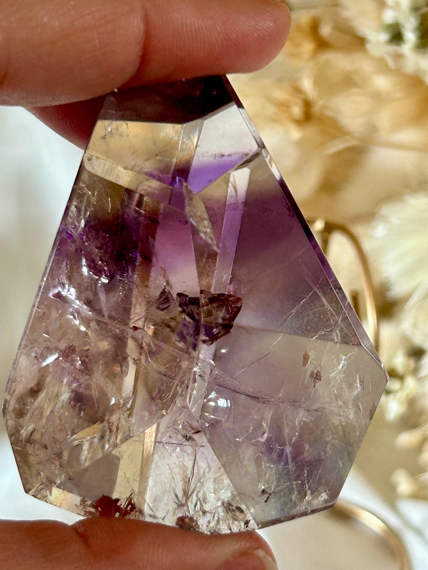Gem Phantom Amethyst Freeform – Layered Light & Spiritual Power