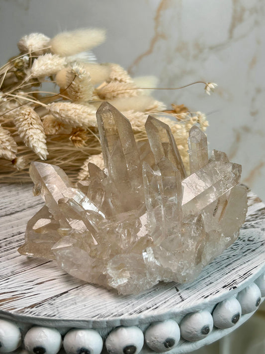Golden Sea de Souza Quartz Cluster – Radiance, Clarity & Amplification