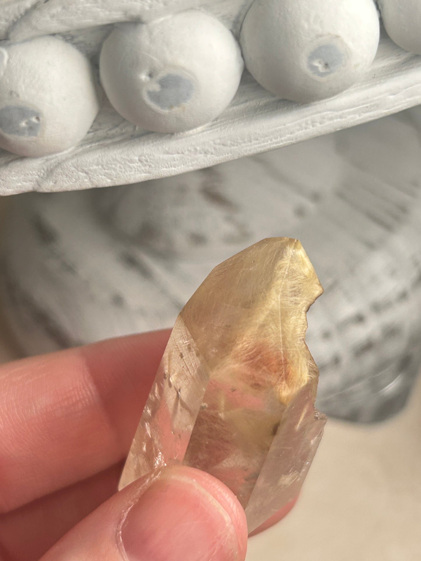 Rutilated Quartz Tower – Angel Hair Rutile - Gold Threads - Semi Polished