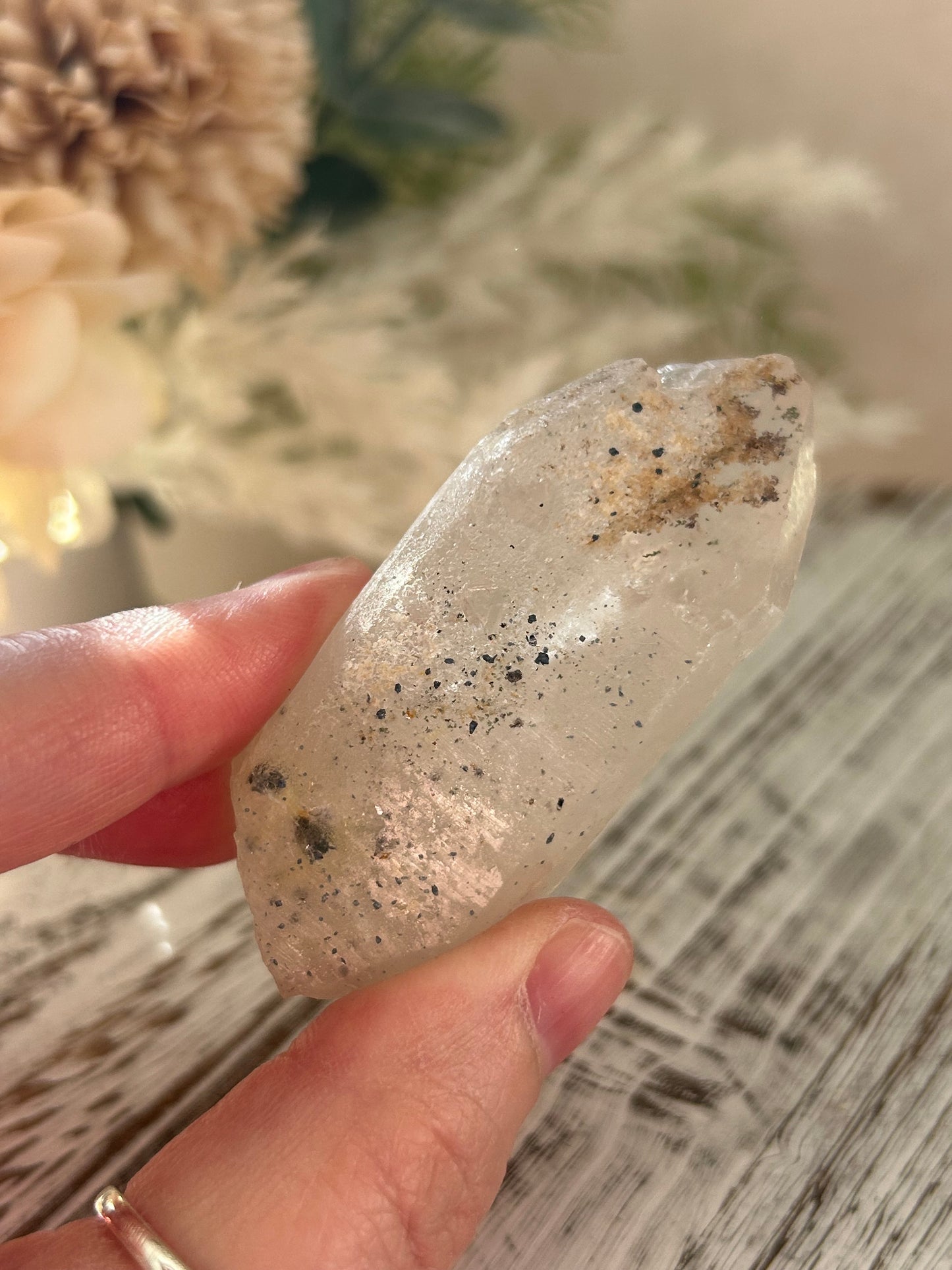 Anatase / Hematite Included Quartz Point
