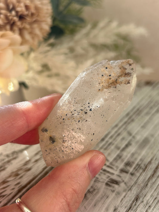 Anatase / Hematite Included Quartz Point