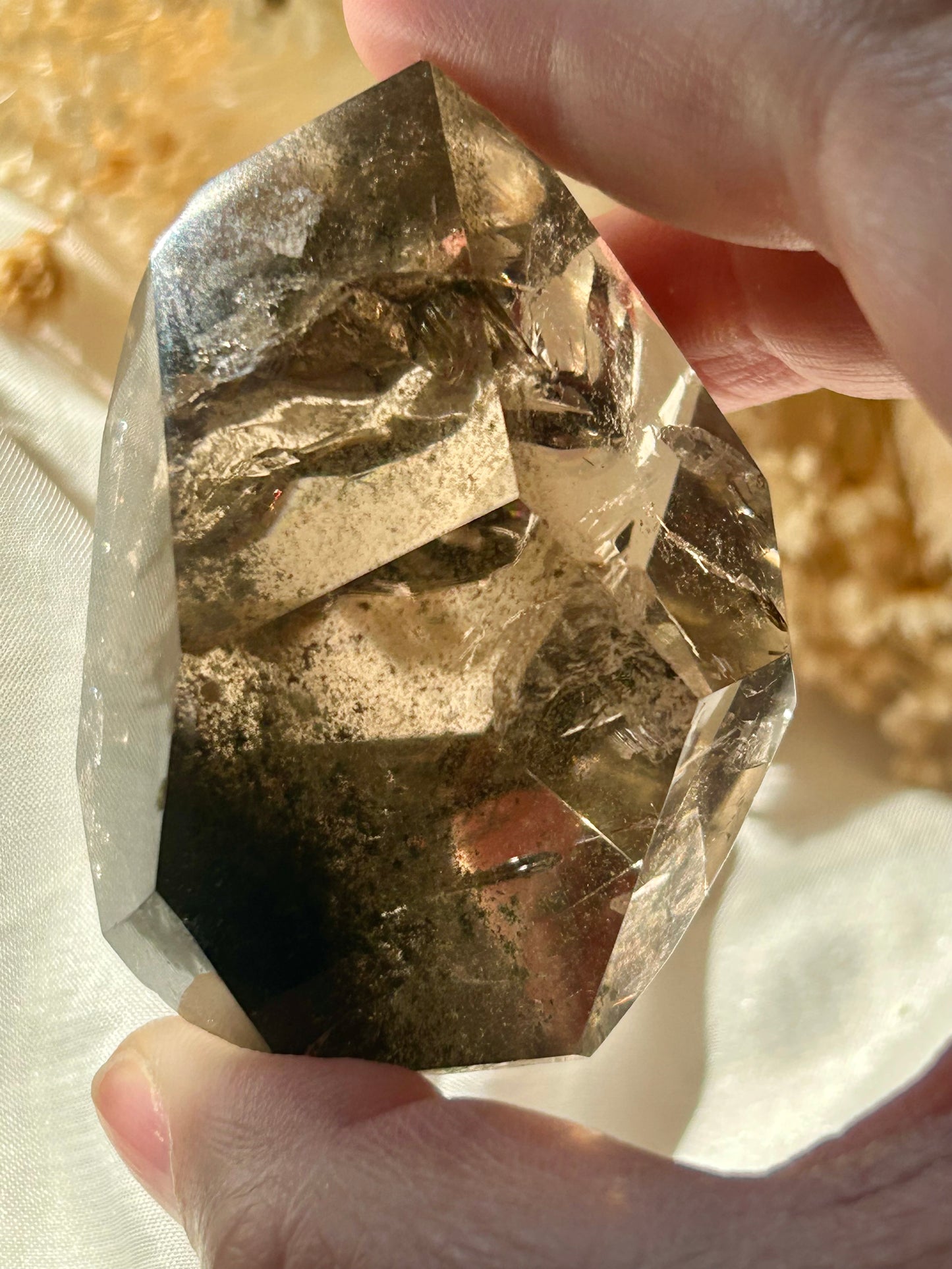 Smokey Quartz Freeform with Chlorite Inclusions | Grounding + Cleansing Crystal