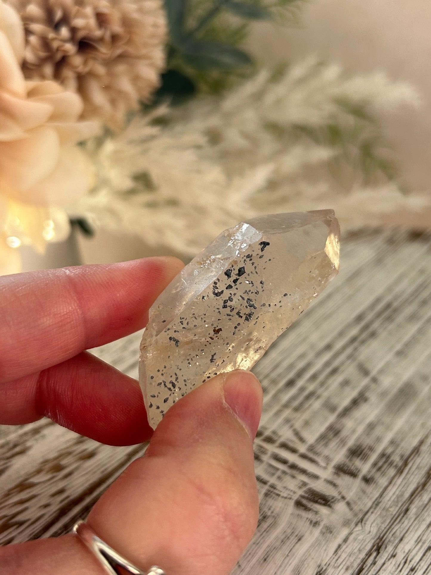 Anatase / Hematite Included Quartz Point