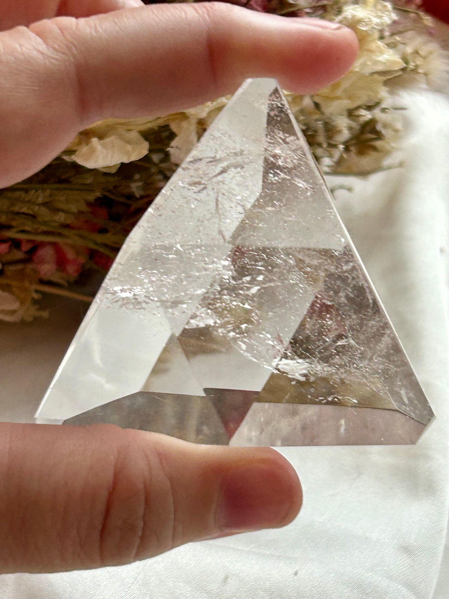 Clear Quartz triangle