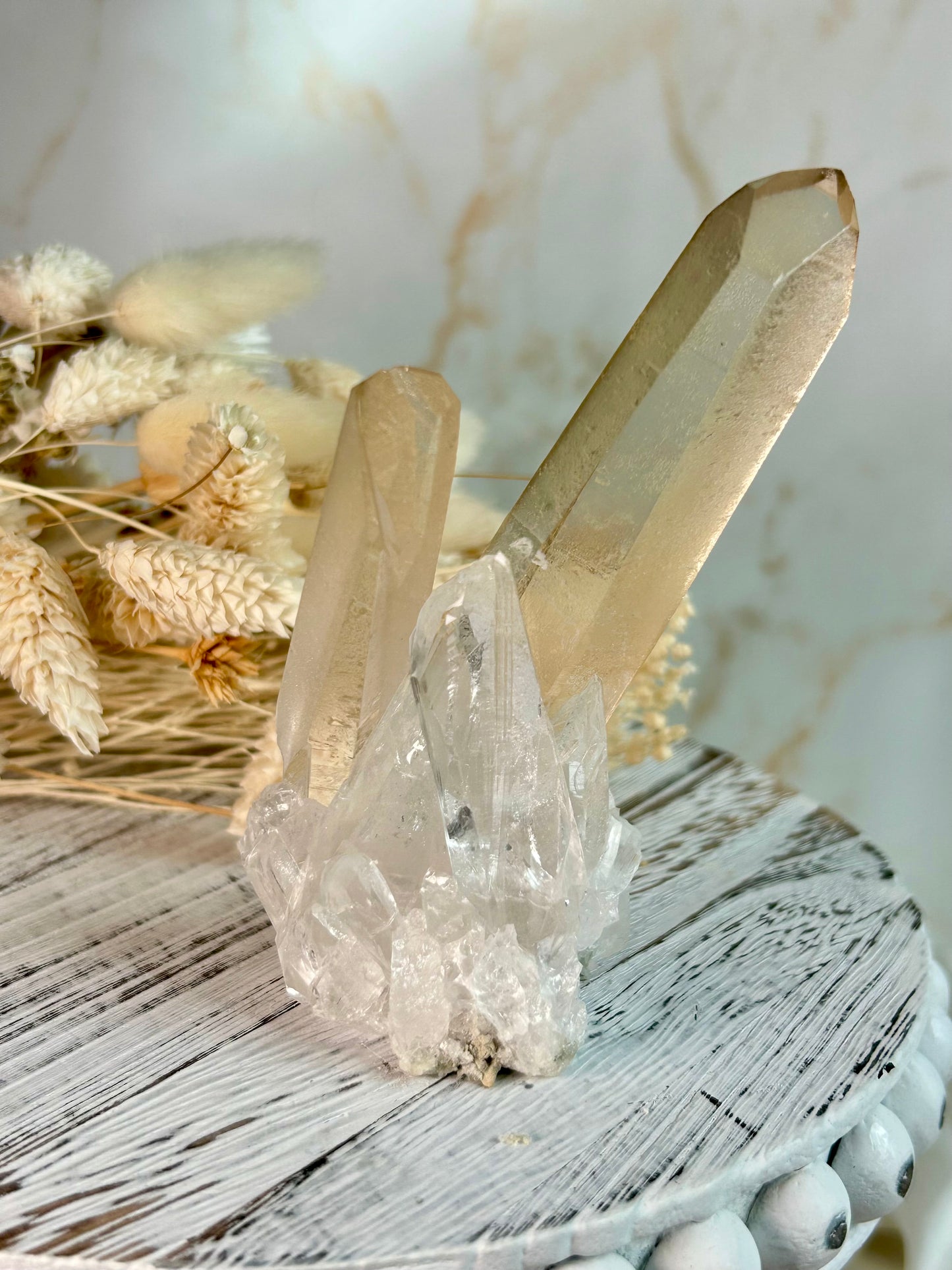 Golden Sea de Souza Quartz Cluster – Radiance, Clarity & Amplification