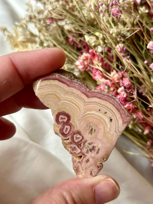 Rhodochrosite slice