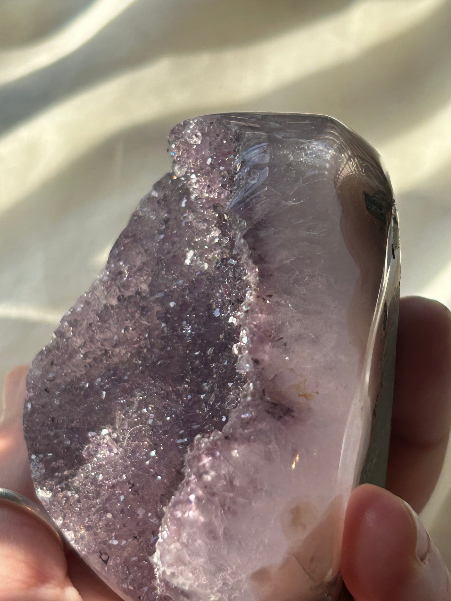 Rainbow Amethyst cut base