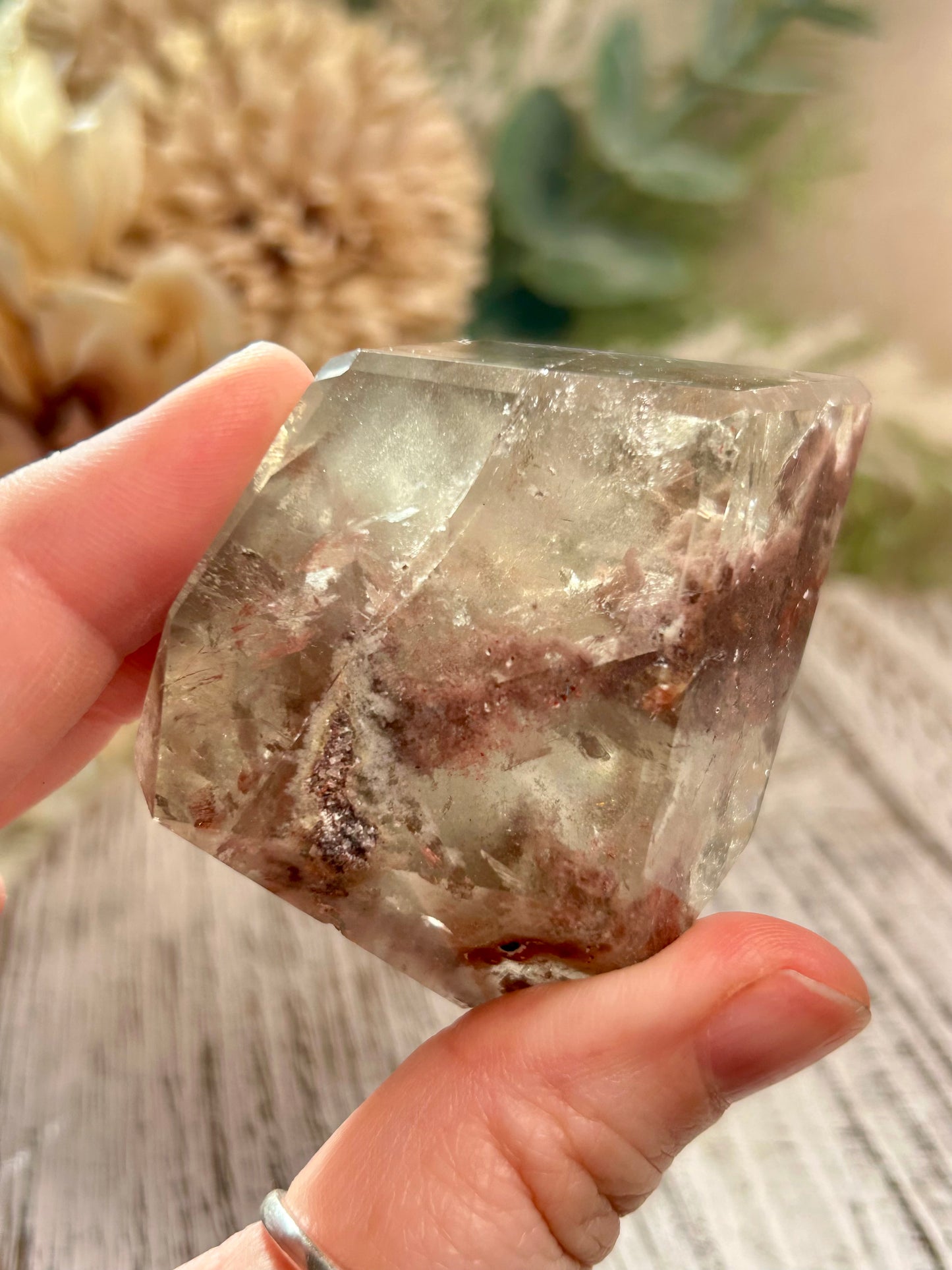 Amphibole Quartz Freeform – Berry Colour