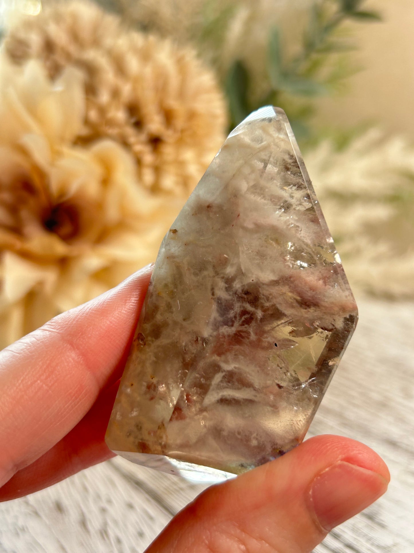 Amphibole Quartz Freeform – Berry Colour