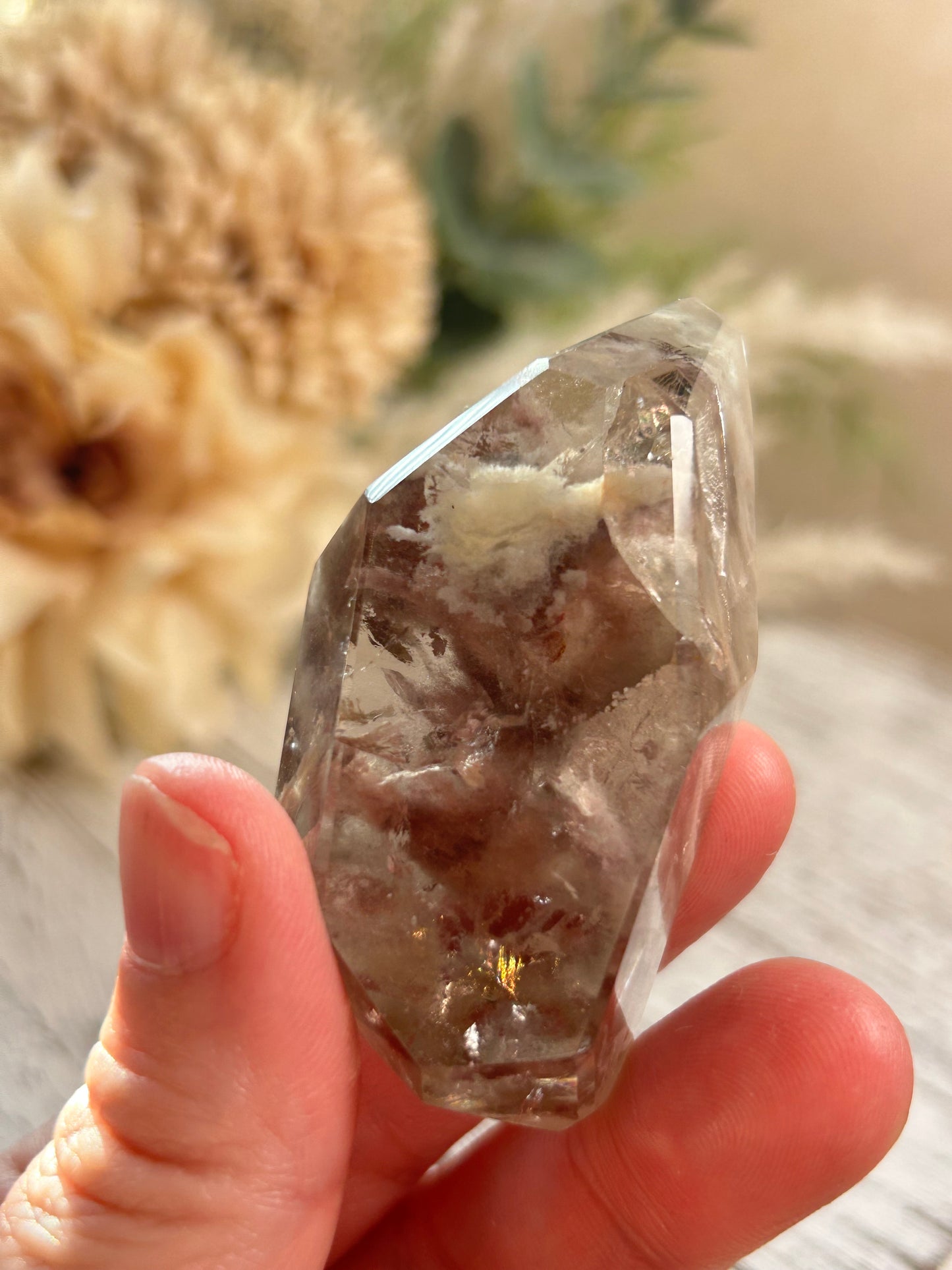 Amphibole Quartz Freeform – Berry Colour